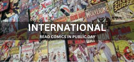 INTERNATIONAL READ COMICS IN PUBLIC DAY [सार्वजनिक दिवस पर अंतर्राष्ट्रीय कॉमिक्स पढ़ें]